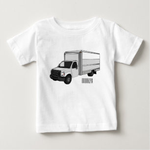 Camiseta De Bebé Ilustracion de personalizado de camiones de cajas