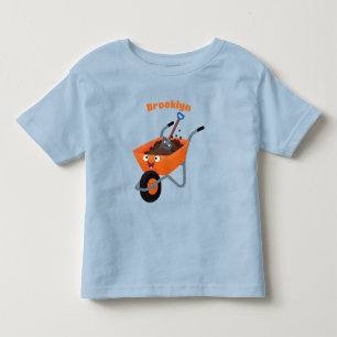 Camiseta De Bebé Ilustracion de personalizado de carretilla naranja