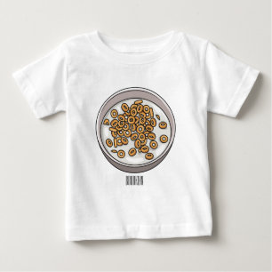 Camiseta De Bebé Ilustracion de personalizado de cereales