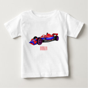 Camiseta De Bebé Ilustracion de personalizado de coches de carreras