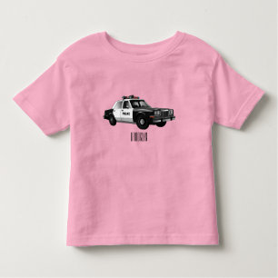 Camiseta De Bebé Ilustracion de personalizado de coches de policía
