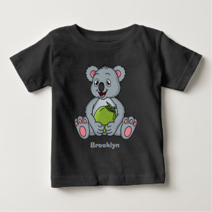 Camiseta De Bebé Ilustracion de personalizado de coco y koala cuta
