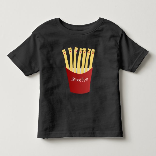 Camiseta De Bebé Ilustracion de personalizado de comida rápida de p (Anverso)