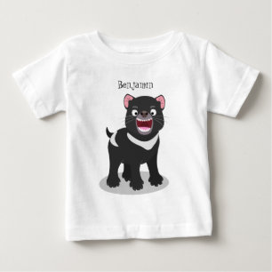 Camiseta De Bebé Ilustracion de personalizado de demonio de Tasmani