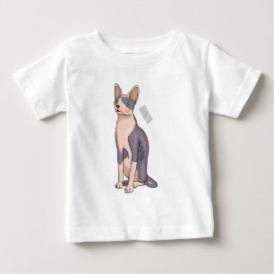 Camiseta De Bebé Ilustracion de personalizado de gatos Sfinx