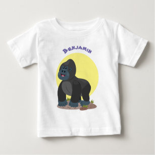 Camiseta De Bebé Ilustracion de personalizado de gorila grande y fe