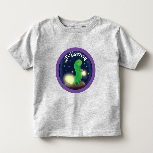 Camiseta De Bebé Ilustracion de personalizado de gusano de respland (Anverso)