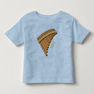 Camiseta De Bebé Ilustracion de personalizado de la flauta de pan /