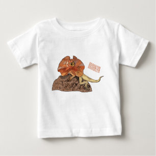 Camiseta De Bebé Ilustracion de personalizado de lagarto de cuello 