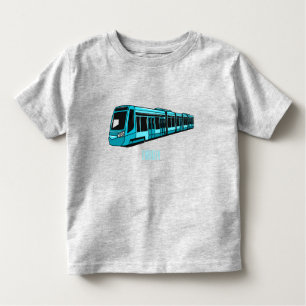 Camiseta De Bebé Ilustracion de personalizado de locomotora eléctri