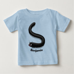 Camiseta De Bebé Ilustracion de personalizado de milipedo corto