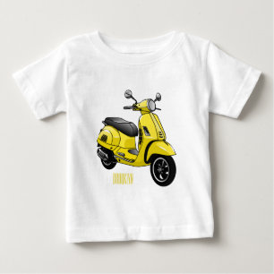 Camiseta De Bebé Ilustracion de personalizado de motocicleta con ci
