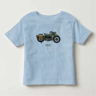 Camiseta De Bebé Ilustracion de personalizado de motocicleta de cru
