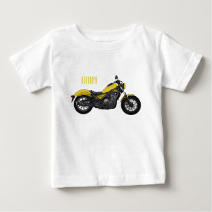 Camiseta De Bebé Ilustracion de personalizado de motocicleta de cru