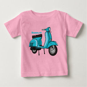 Camiseta De Bebé Ilustracion de personalizado de motocicletas con c