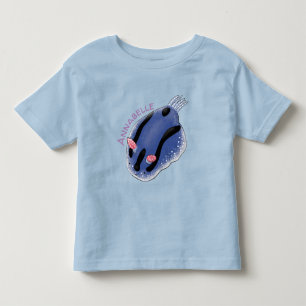 Camiseta De Bebé Ilustracion de personalizado de nudibranquias azul