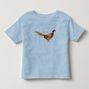 Camiseta De Bebé Ilustracion de personalizado de pájaro de cuello a