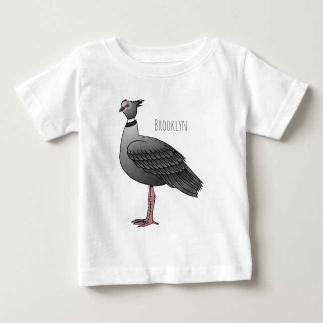 Camiseta De Bebé Ilustracion de personalizado de pájaro silvestre d (Anverso)
