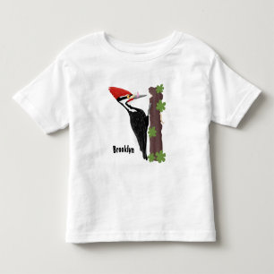 Camiseta De Bebé Ilustracion de personalizado de pájaros carpintero