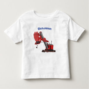 Camiseta De Bebé Ilustracion de personalizado de pala de vapor roja