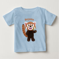 Ilustracion de personalizado de panda rojo