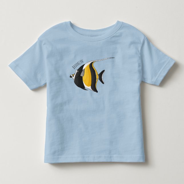 Camiseta De Bebé Ilustracion de personalizado de peces moro (Anverso)