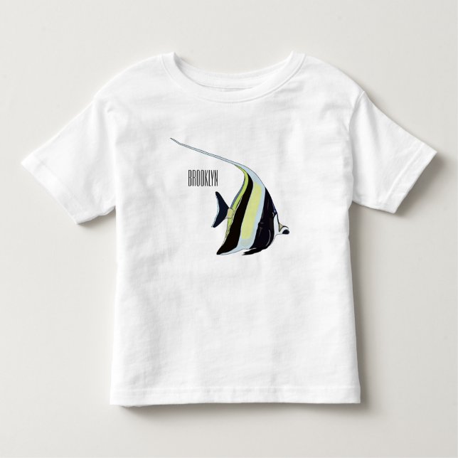 Camiseta De Bebé Ilustracion de personalizado de peces moro (Anverso)