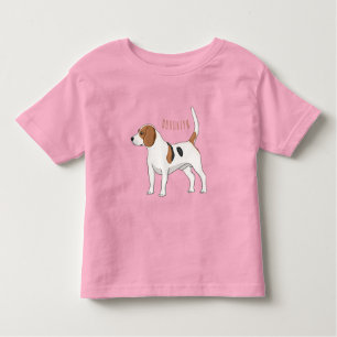 Camiseta De Bebé Ilustracion de personalizado de perro Beagle
