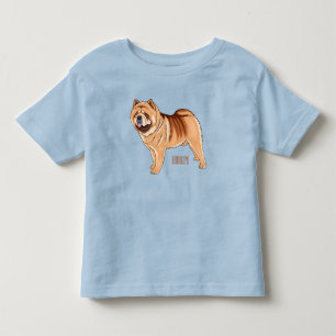 Camiseta De Bebé Ilustracion de personalizado de perro Chow Chow