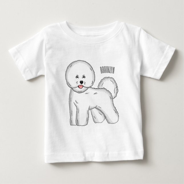Camiseta De Bebé Ilustracion de personalizado de perro frito de Bic (Anverso)