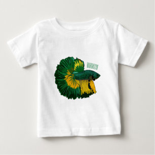 Camiseta De Bebé Ilustracion de personalizado de pescado de lucha s