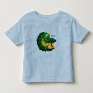 Camiseta De Bebé Ilustracion de personalizado de pescado de lucha s