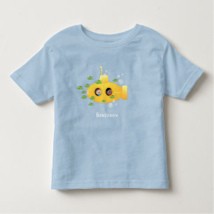 Camiseta De Bebé Ilustracion de personalizado de pescado submarino 