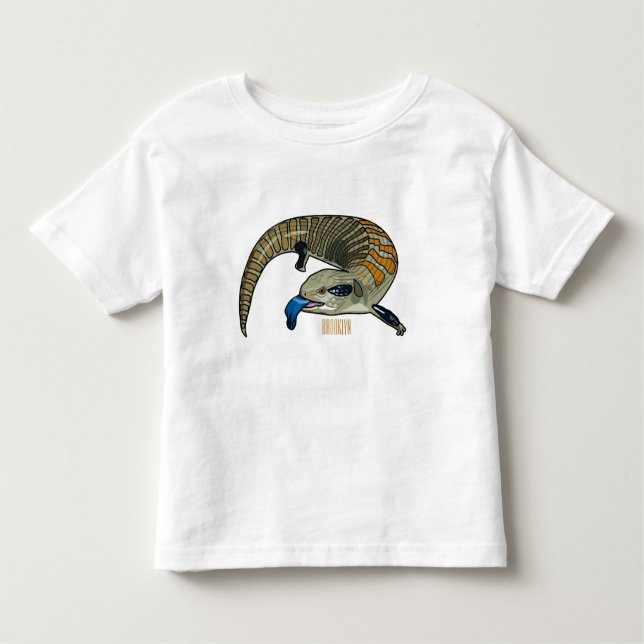 Camiseta De Bebé Ilustracion de personalizado de piel de tono azul (Anverso)