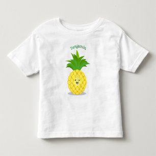 Camiseta De Bebé Ilustracion de personalizado de piña cuta