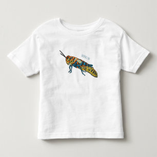 Camiseta De Bebé Ilustracion de personalizado de saltamontes de bar