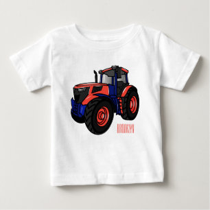 Camiseta De Bebé Ilustracion de personalizado de tractores