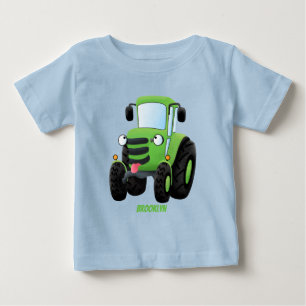 Camiseta De Bebé Ilustracion de personalizado de tractores de granj