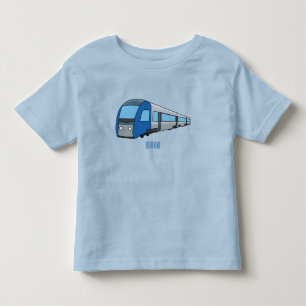 Camiseta De Bebé Ilustracion de personalizado de trenes eléctricos