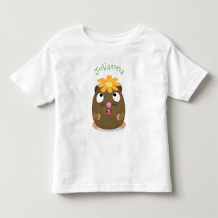 Camiseta De Bebé Ilustracion de personalizado feliz de conejillo de