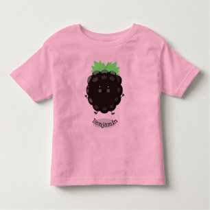 Camiseta De Bebé Ilustracion de personalizado morado de moras alegr