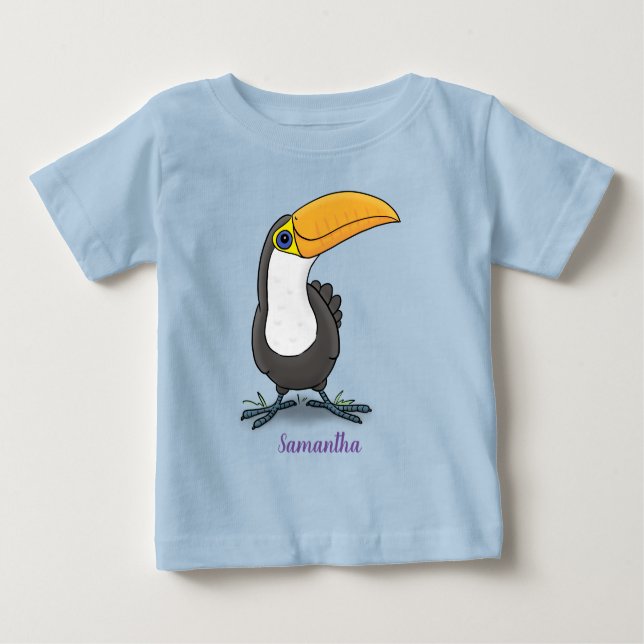 Camiseta De Bebé Ilustracion de personalizado verde azul tulata fel (Anverso)