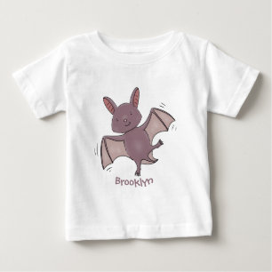 Camiseta De Bebé Ilustracion de personalizado volador de bate de be
