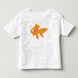 Camiseta De Bebé Ilustracion de pescado de oro