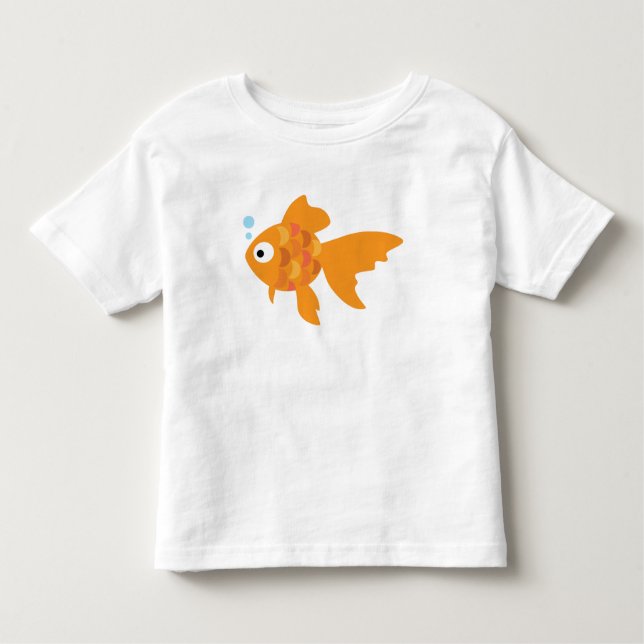 Camiseta De Bebé Ilustracion de pescado de oro (Anverso)