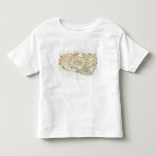 Camiseta De Bebé Ilustracion de pirámides de Giza