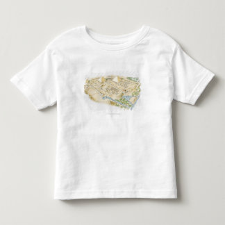 Camiseta De Bebé Ilustracion de pirámides de Giza