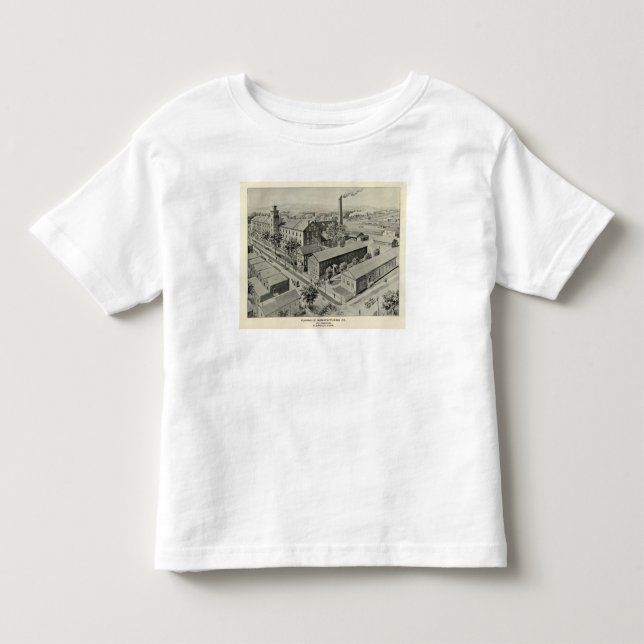 Camiseta De Bebé Ilustracion de Plainville Connecticut (Anverso)