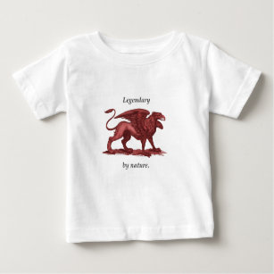 Camiseta De Bebé ilustracion de rabo, legendario por naturaleza