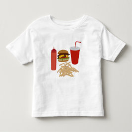 Camiseta De Bebé Ilustracion de ráfagas de comida rápida